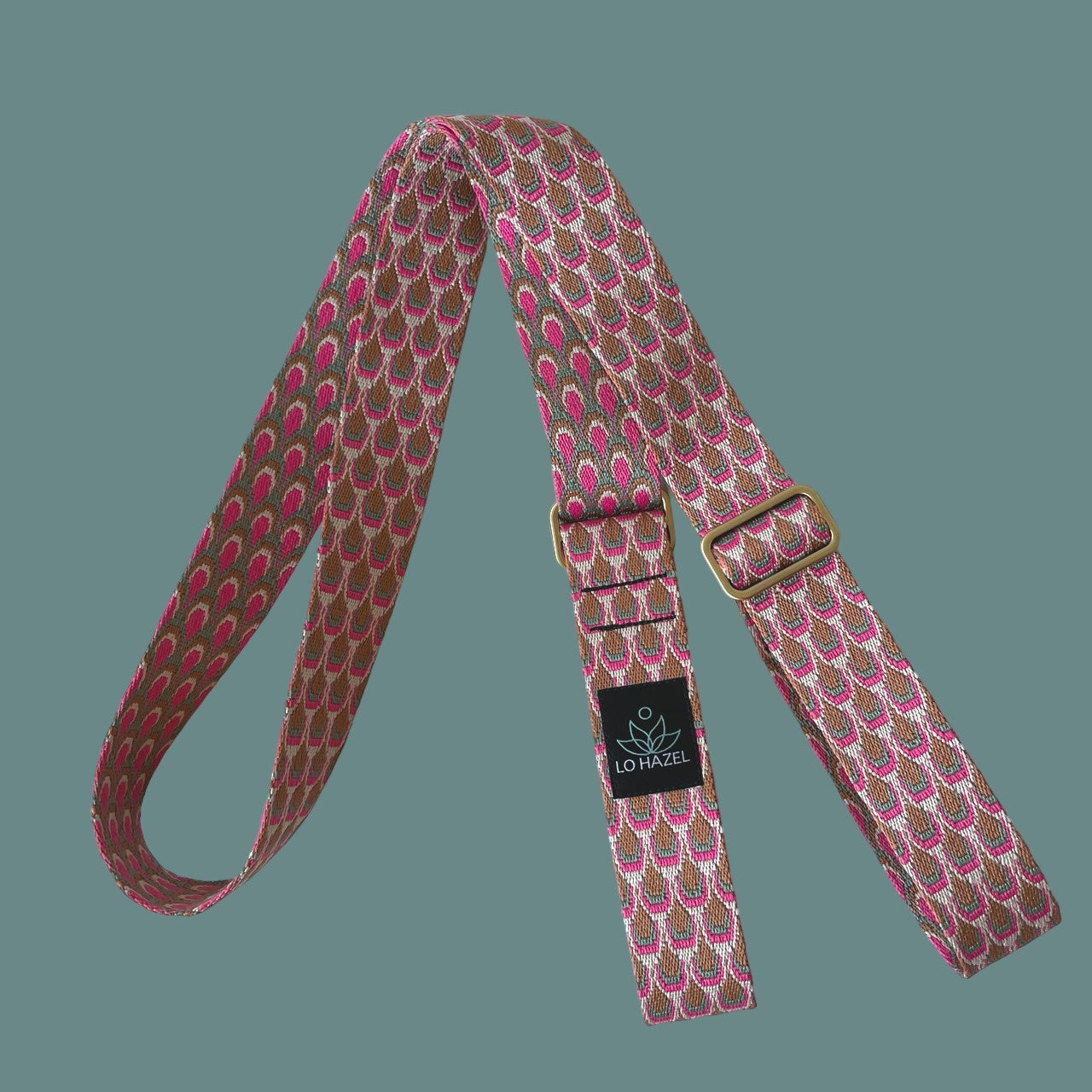 Peacock Feathers Secure Fit Yoga Mat Strap