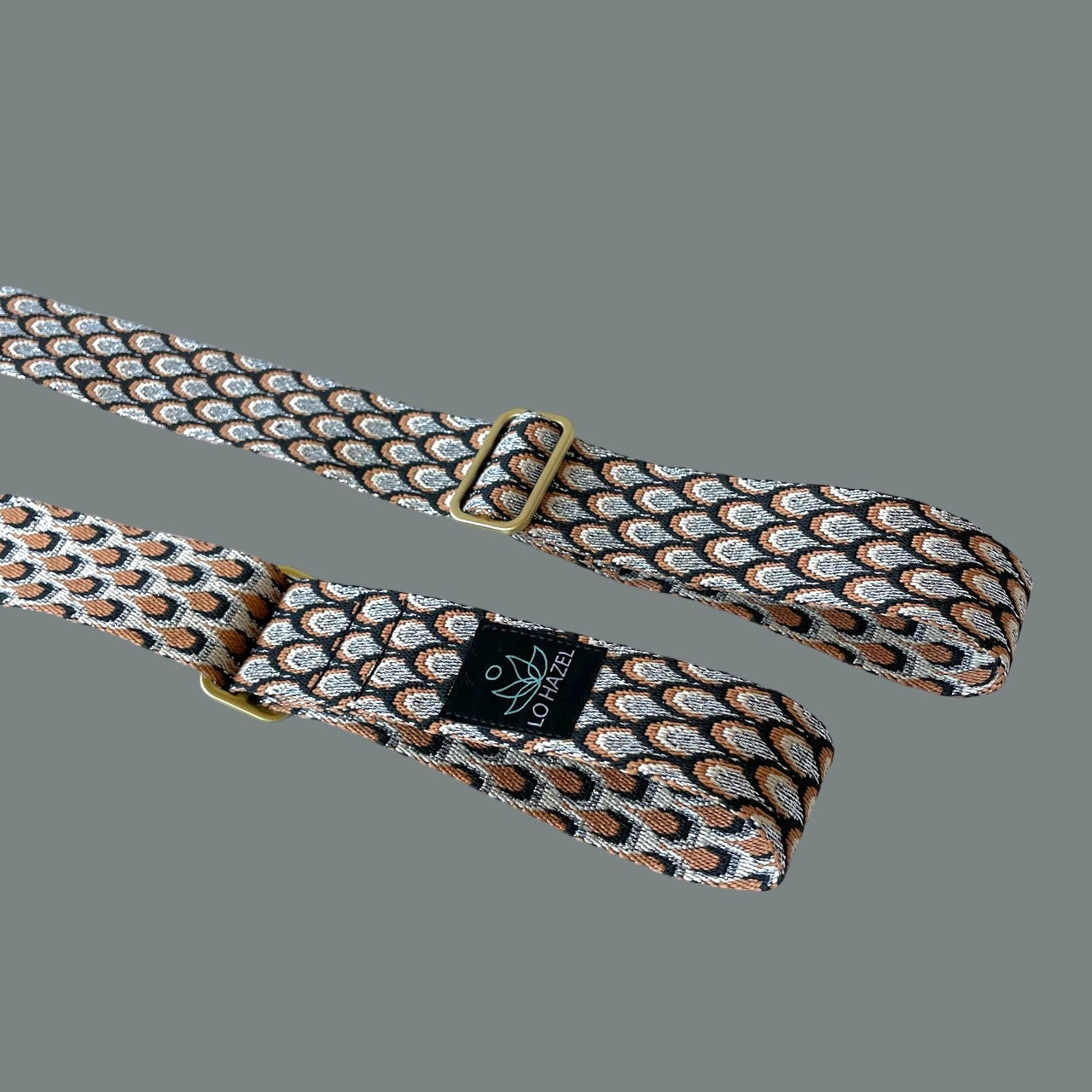 Peacock Feathers Yoga Mat Strap *Metallic