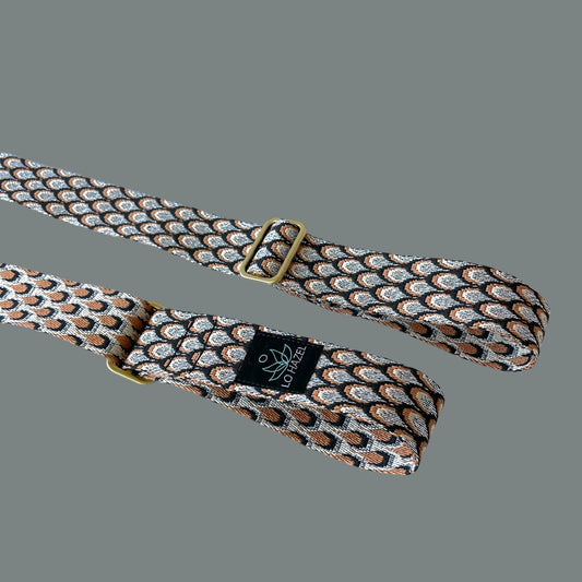 Peacock Feathers Yoga Mat Strap *Metallic