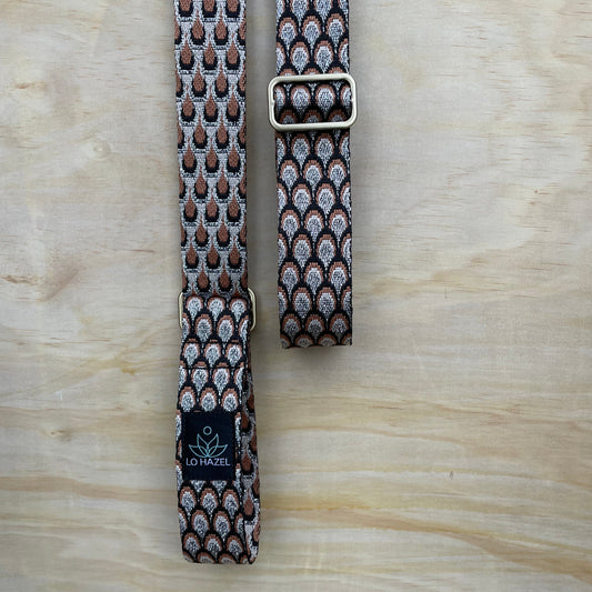 Peacock Feathers Yoga Mat Strap *Metallic