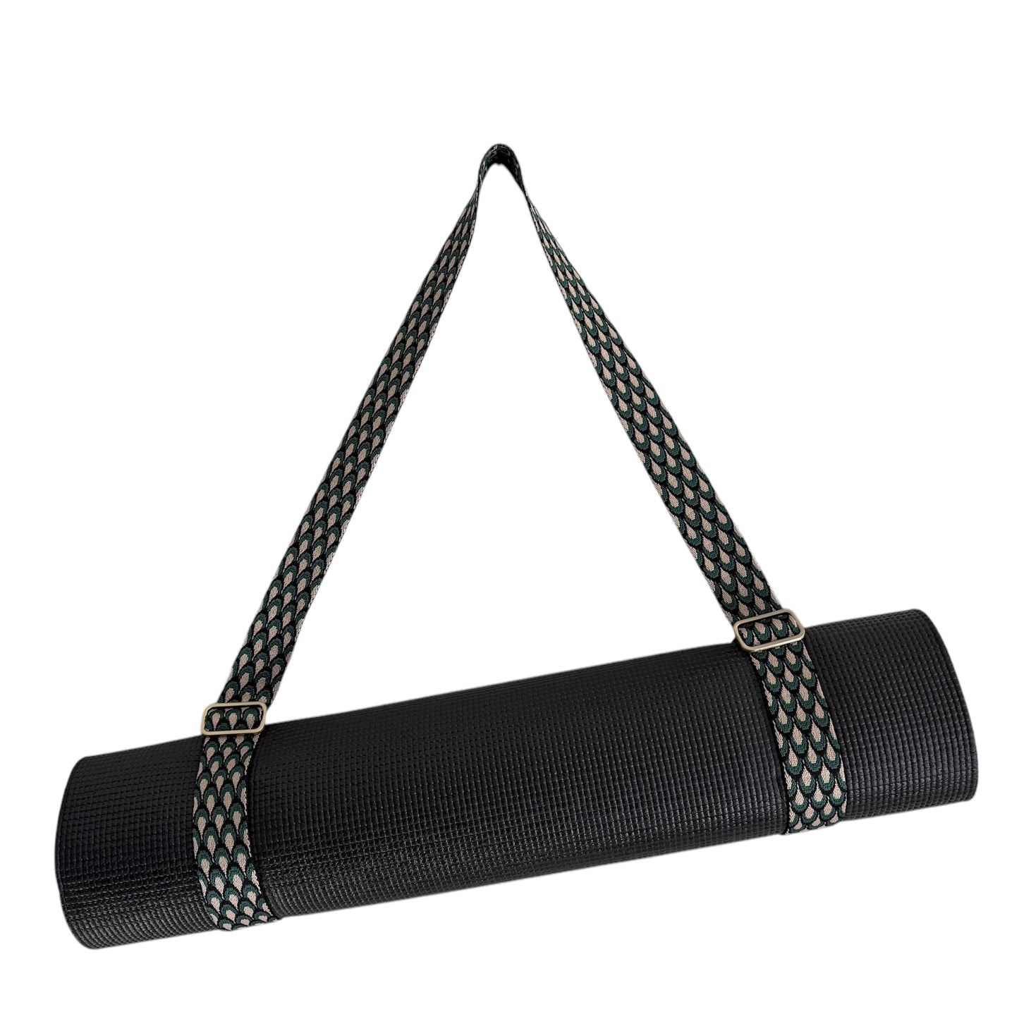 Peacock Feathers Secure Fit Yoga Mat Strap