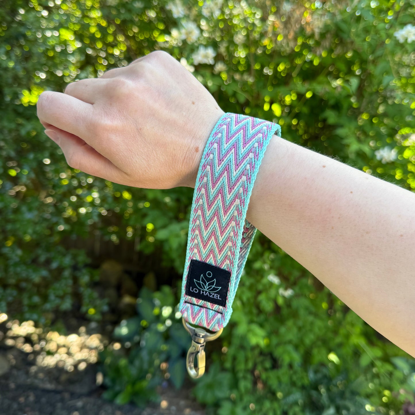 Zig Zag Keychain Wristlet