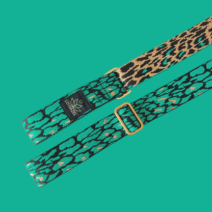 Leopard Yoga Mat Strap SHIMMER