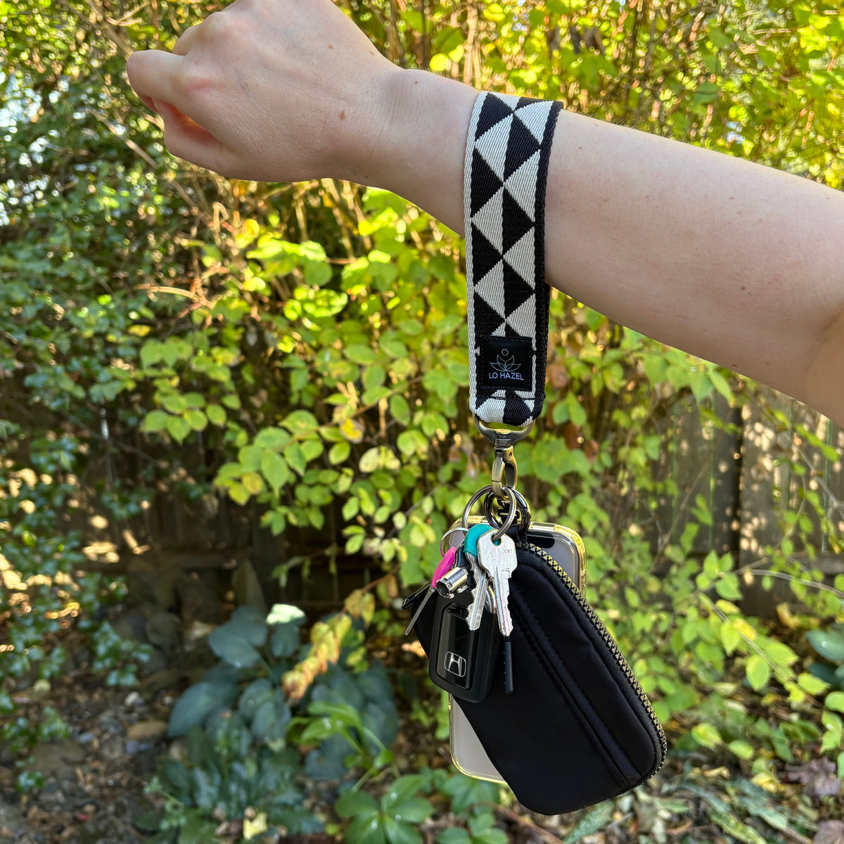Zig Zag Keychain Wristlet