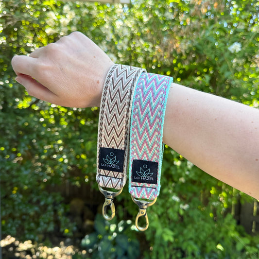 Zig Zag Keychain Wristlet