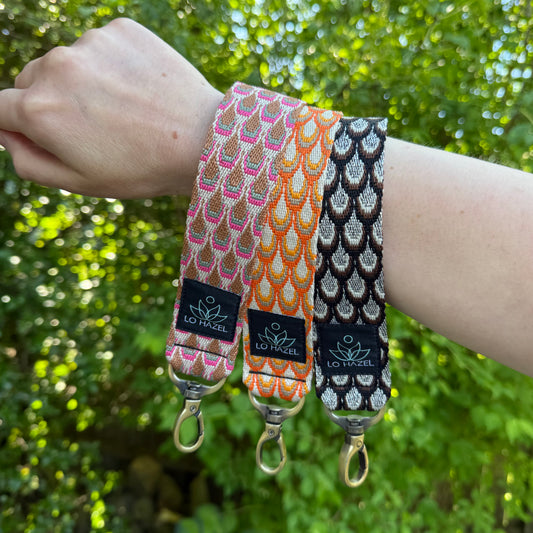 Peacock Keychain Wristlet