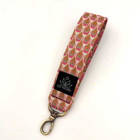 Peacock Keychain Wristlet